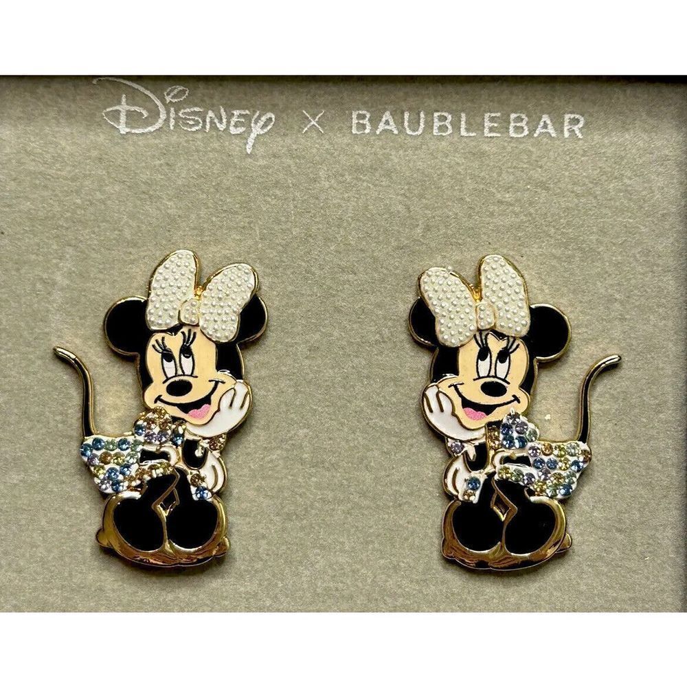 3 Pairs Disney x BAUBLEBAR Earrings Mickey & Minnie Mouse NIB Disney Adult!